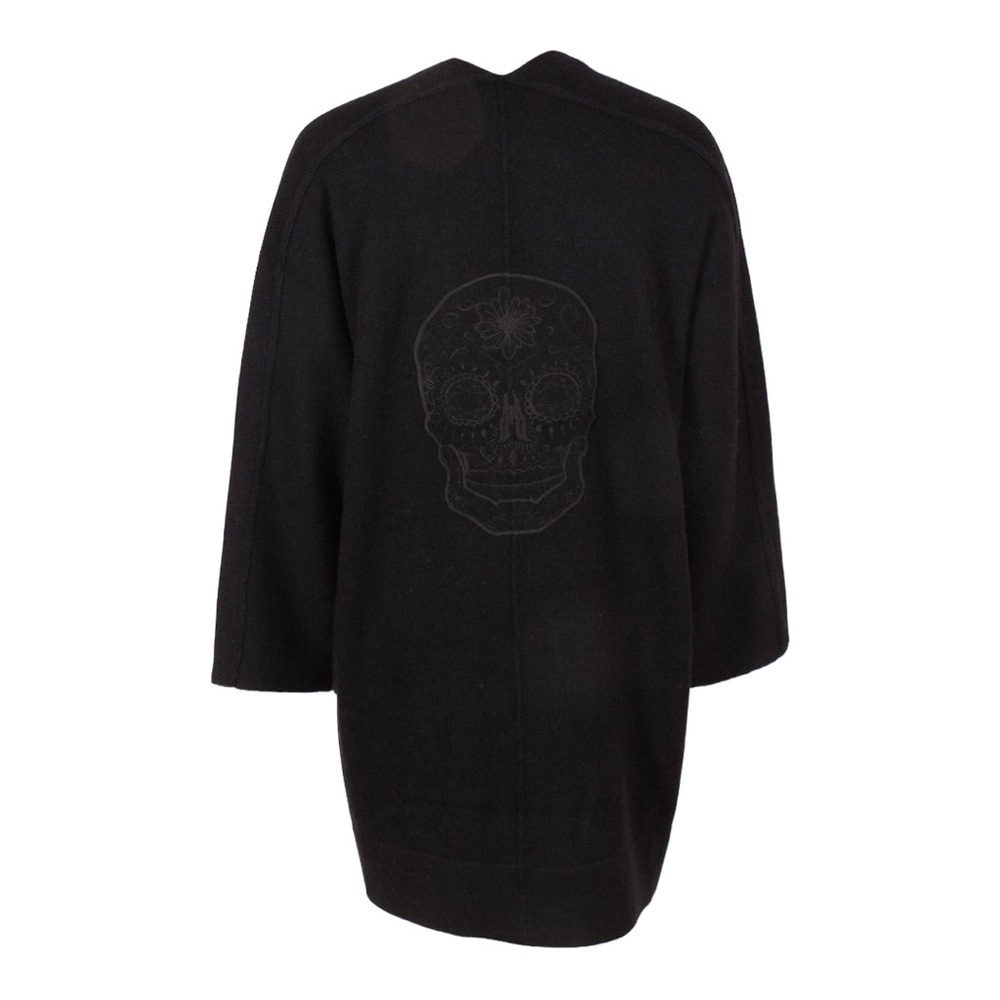 Skull Cashmere Dia Embroidered Skull Wool & Cashmere Cardigan